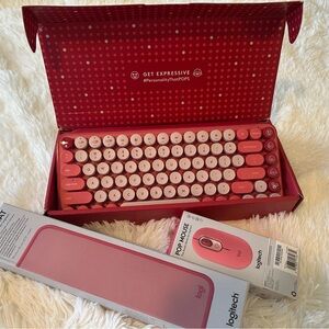 Logitech Popkeys Keyboard/Mouse Desk Mat Set